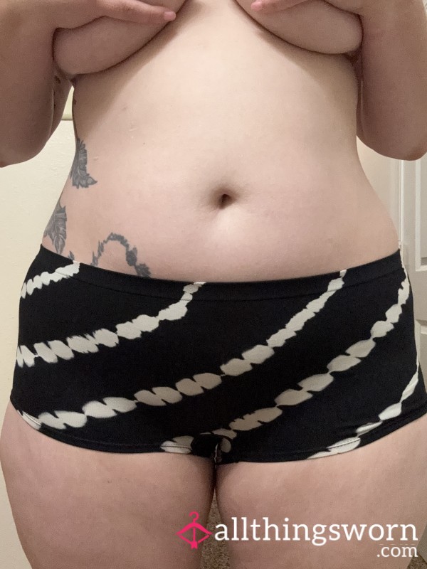 Black And White Boy Shorts