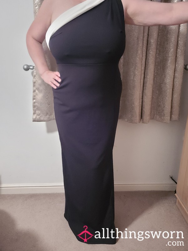 Black And White Evening Dress