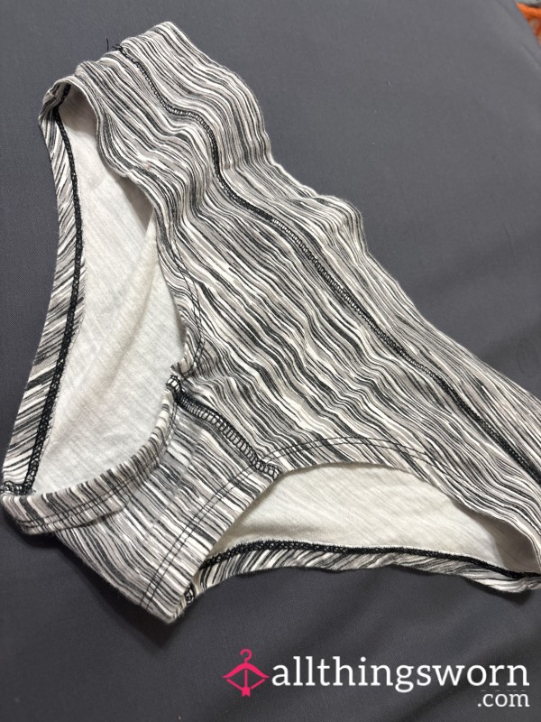 Black And White Fullback Panties