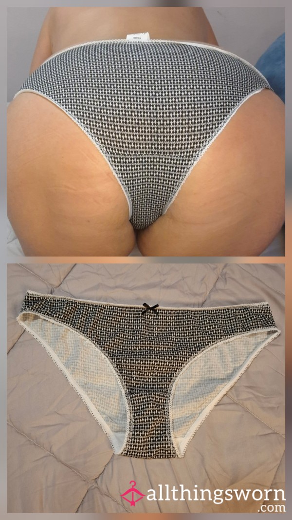 Black And White Fullback Panties