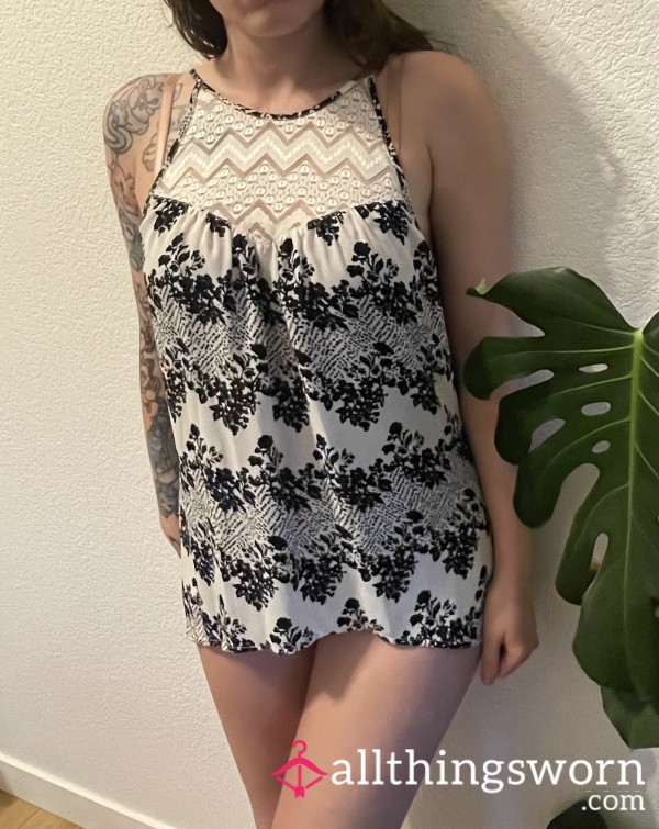Black And White Pattern Top