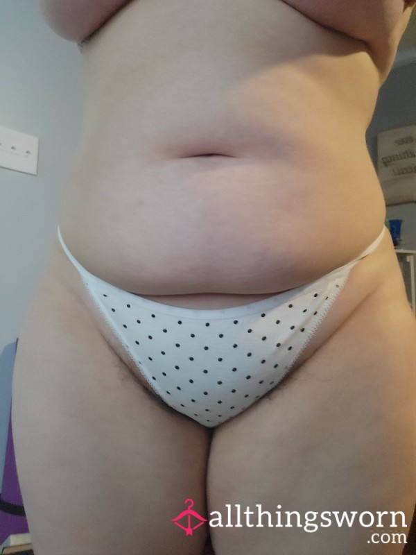 Black And White Polka Dot Thong