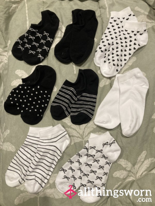 Black And White Socks Bundle Or Individual!