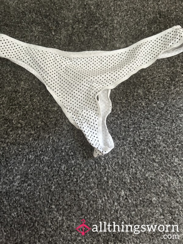Black And White Thong
