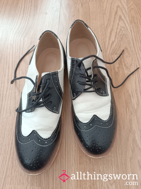 Black And White Vintage Shoes Laces