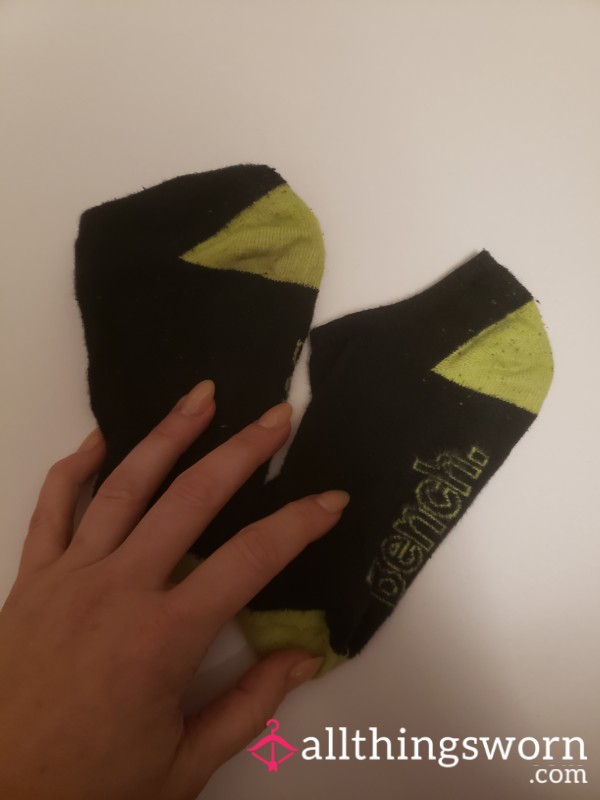 Black And Yellow Bench Socks