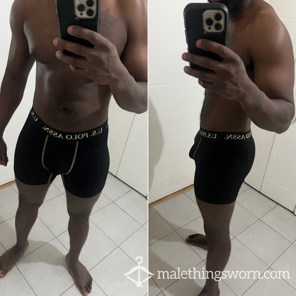 Black And Yellow POLO Boxers