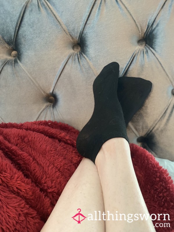 Black Ankle Socks 2 Day Wear