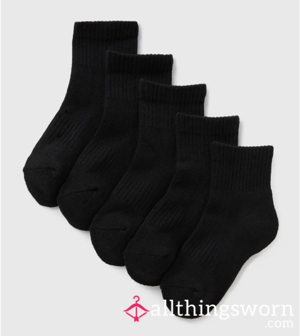 Black Ankle Socks
