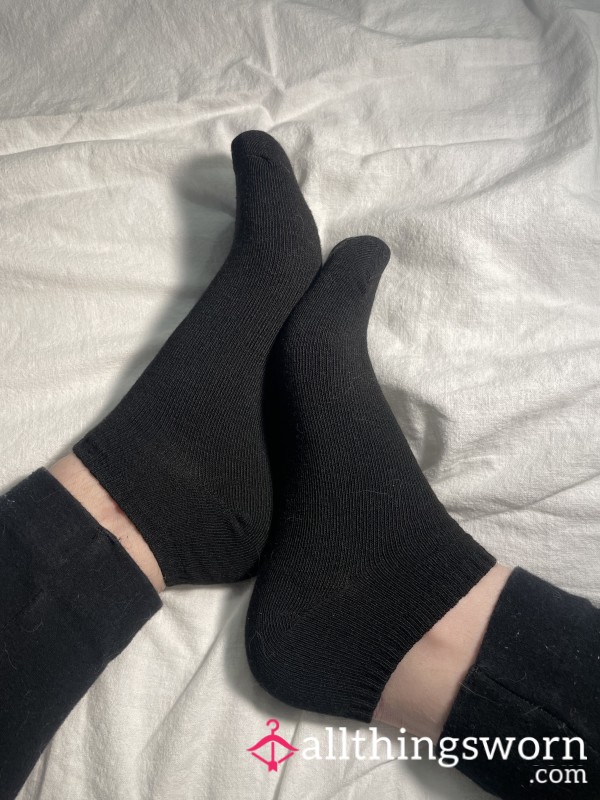 Black Ankle Socks