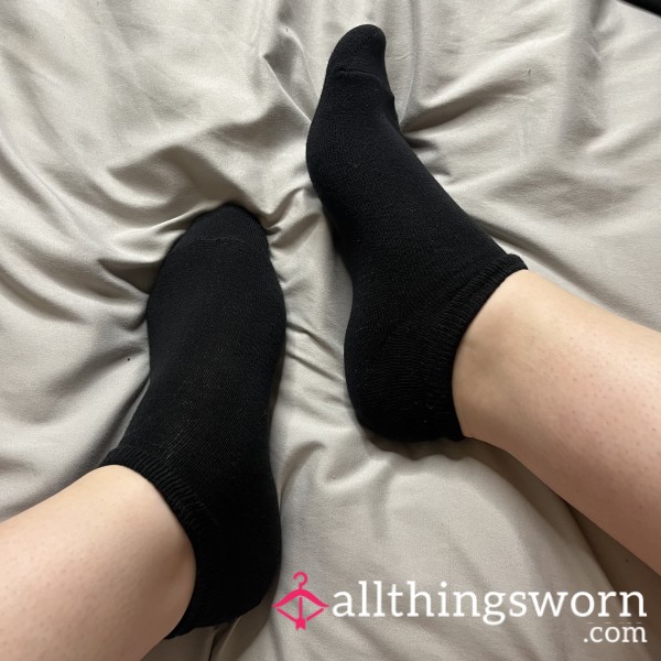 Black Ankle Socks - 48h Wear
