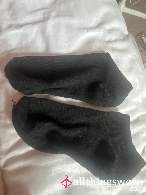 Black Ankle Socks - Multiple Pairs Available
