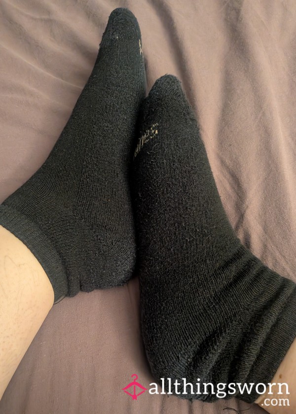 Cotton Ankle Socks Black