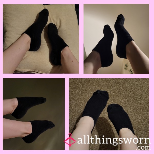 Black Ankle Socks (size 3) ❤️