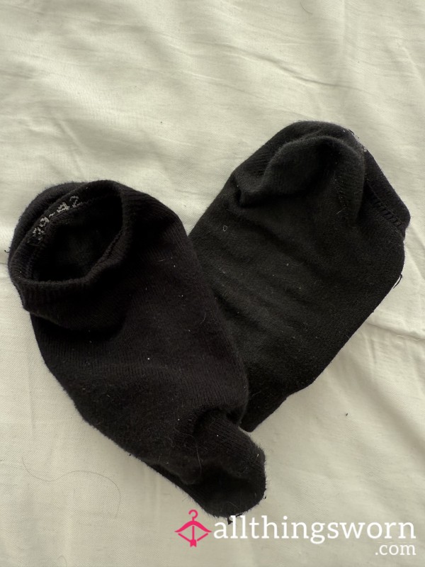 Black Ankle Socks, Well Used 🩵