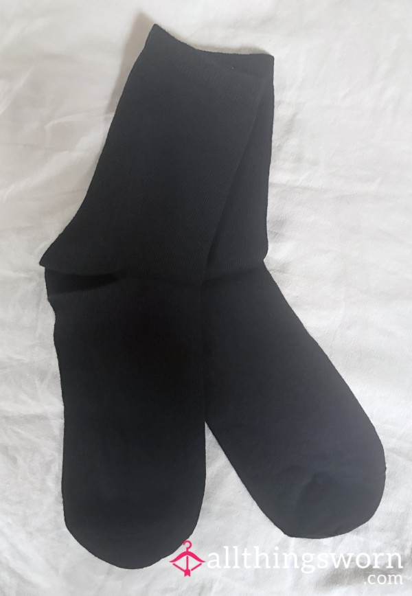 Black Ankle Socks - Worn After Purchase