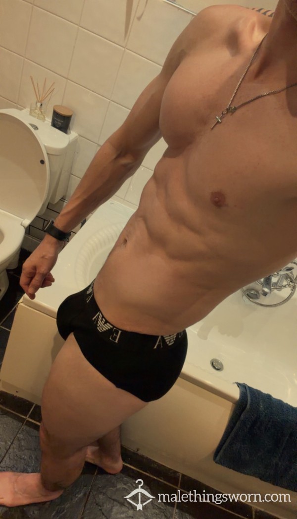 Black Armani Briefs - M