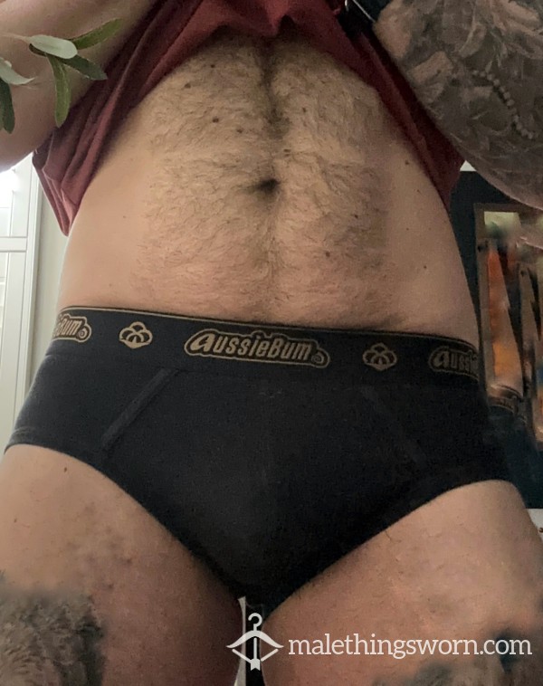 Black Aussie B*m Briefs