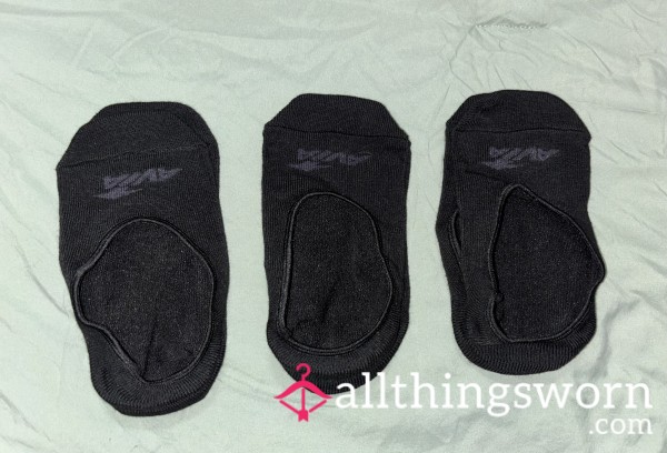 Black Avia No Show Socks 🍉