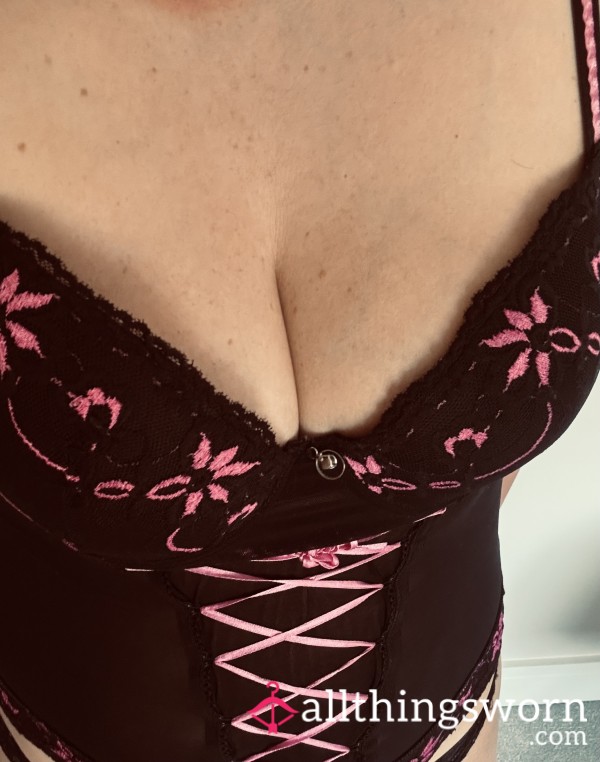 Black Babydoll Lace Trim Never Washed
