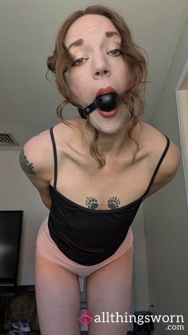 Black Ball Gag Belongs To You Now