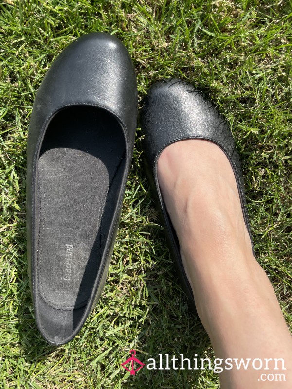 Black Ballet Flats .