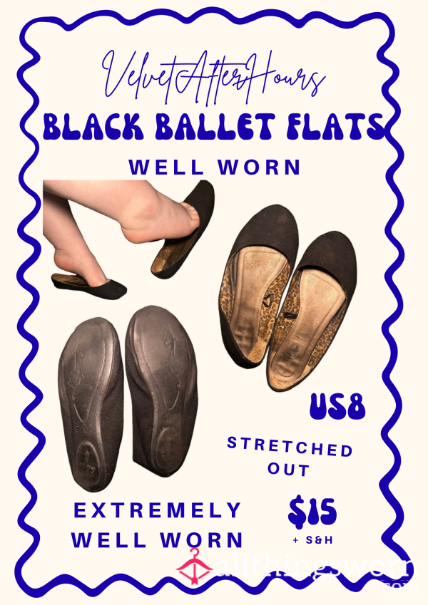 🖤 Black Ballet Flats 🖤