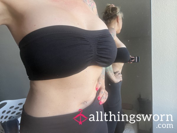 Black Bandeau Bra
