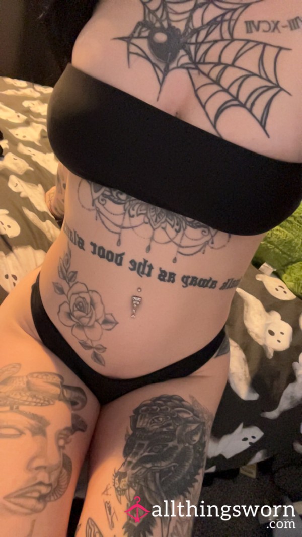 Black Bandeau Thong Bikini🖤