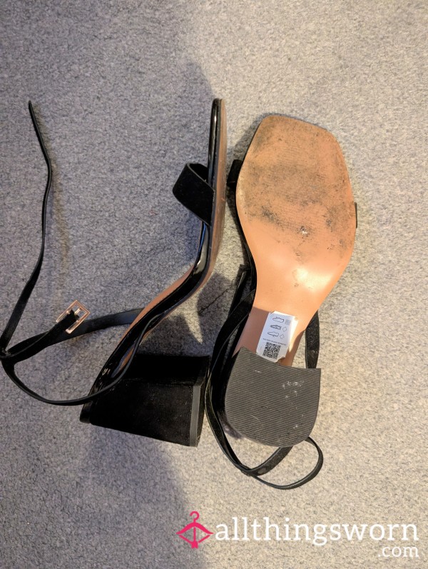 Black Block Heel - UK10