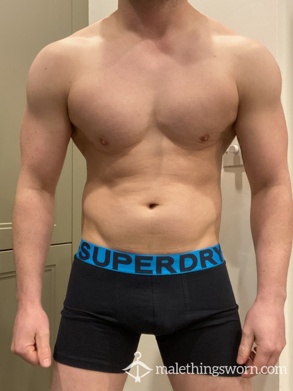 Black & Blue Superdry Boxers