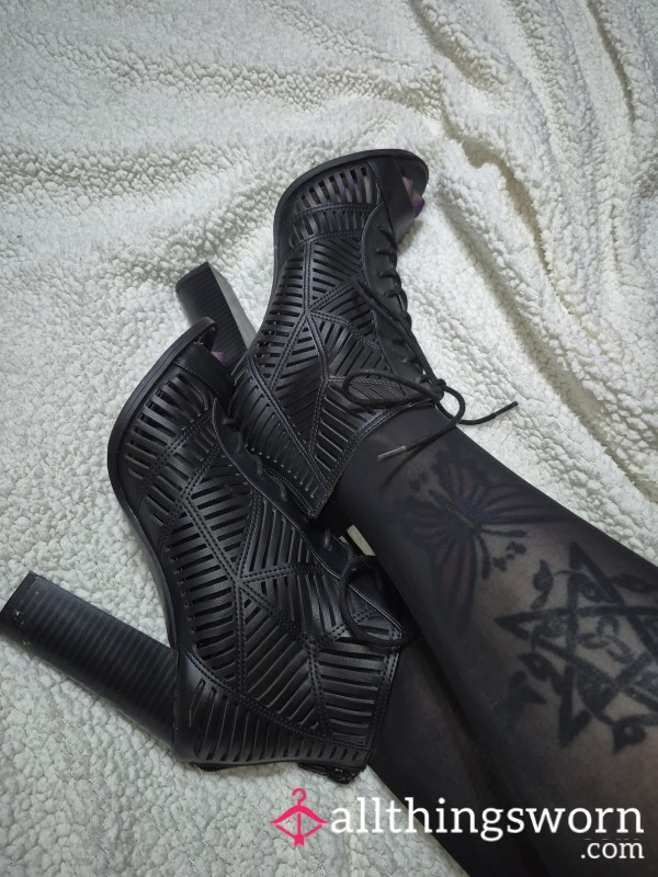 Black Bootie Style Heels