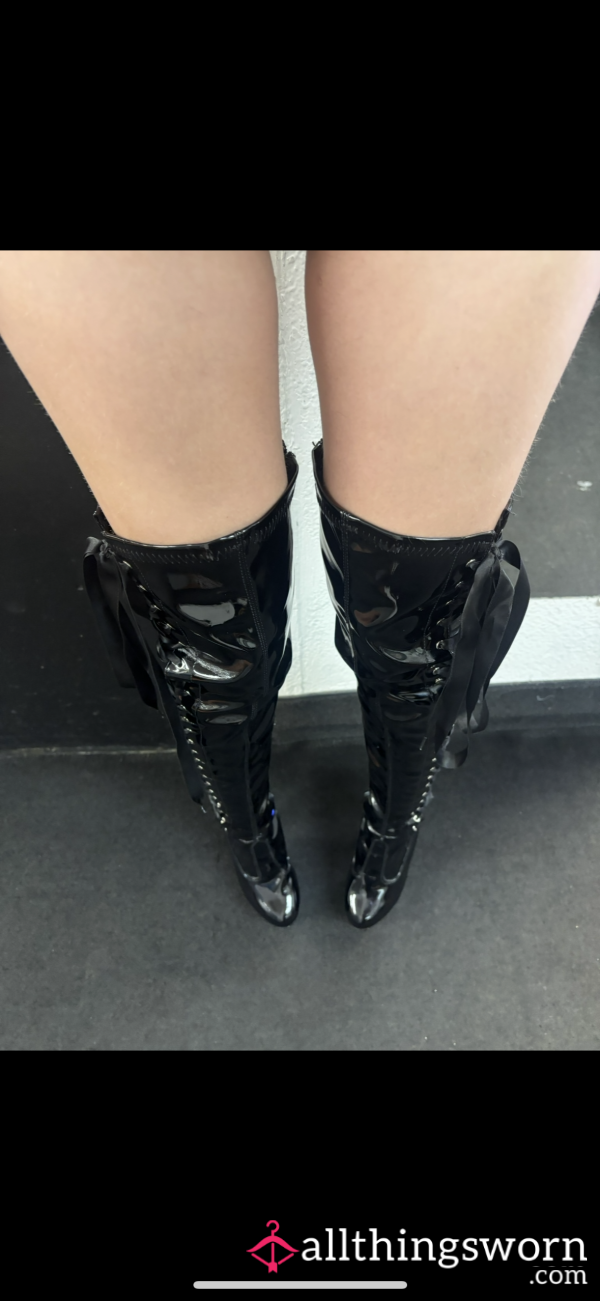 Black Boots Worn Well