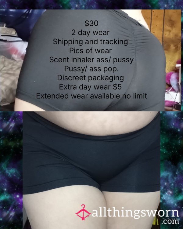 Black Booty Lift Shorts