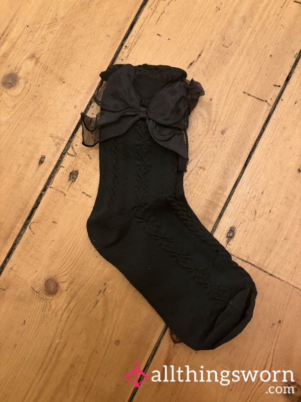 Black Bow Socks