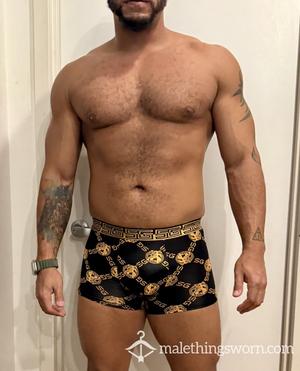 Black Boxer With Gold