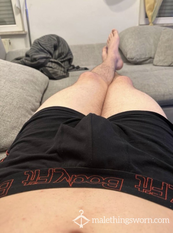 Black Boxershorts Worn 3 Days With A C*mshot Inside