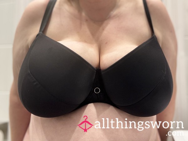 Black Bra, 38J (big!), Worn For 5 Days Straight
