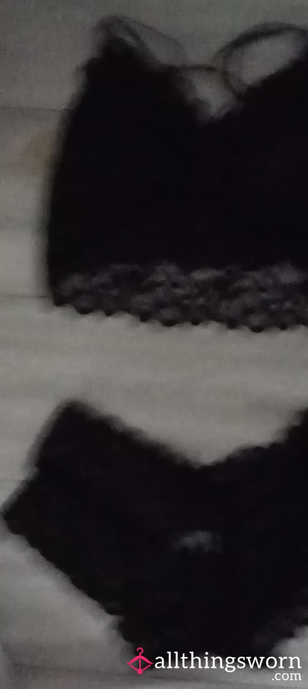 Black Bra And Panty Set