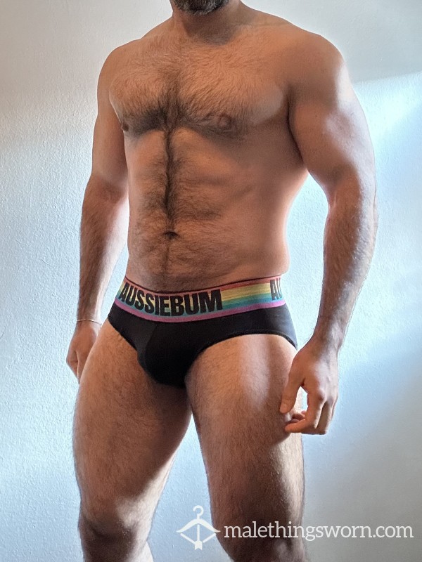 -SOLD- Black Briefs With Alpha Scent