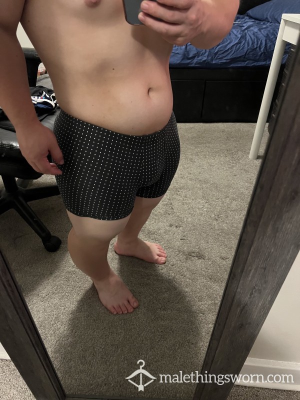 Black Briefs With Polka Dots