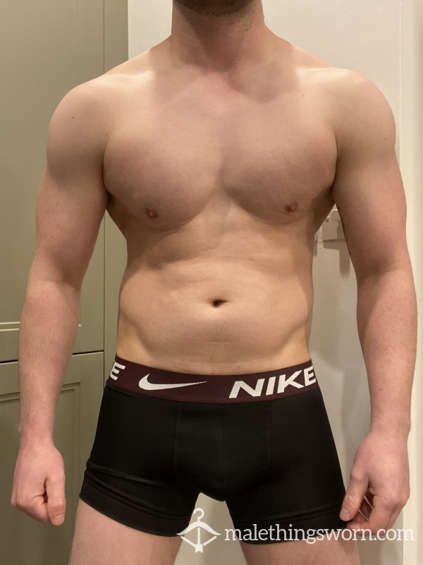 Black & Burgundy Nike Boxers