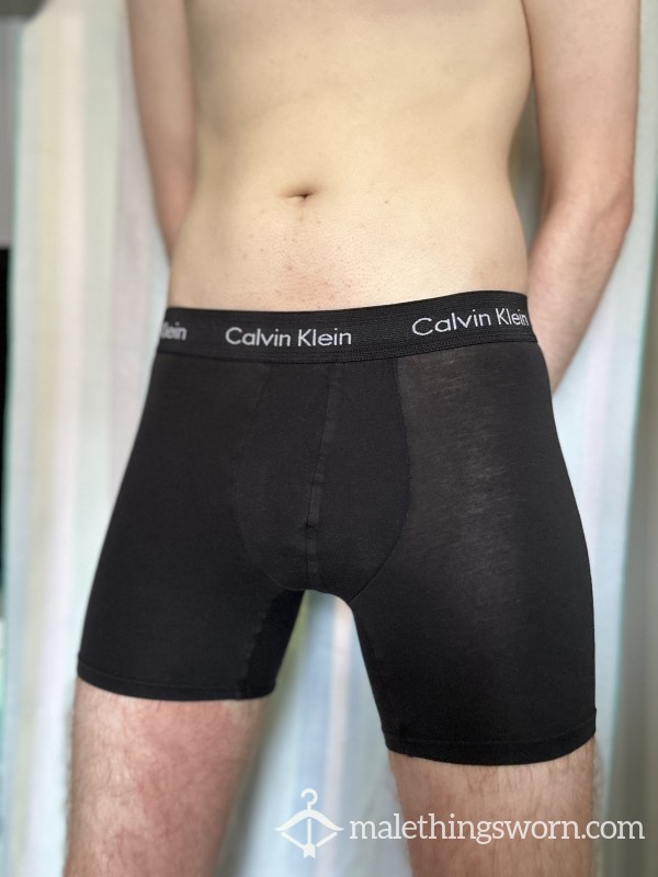 [SALE] Black Calvin Klein Boxer Briefs (Small)