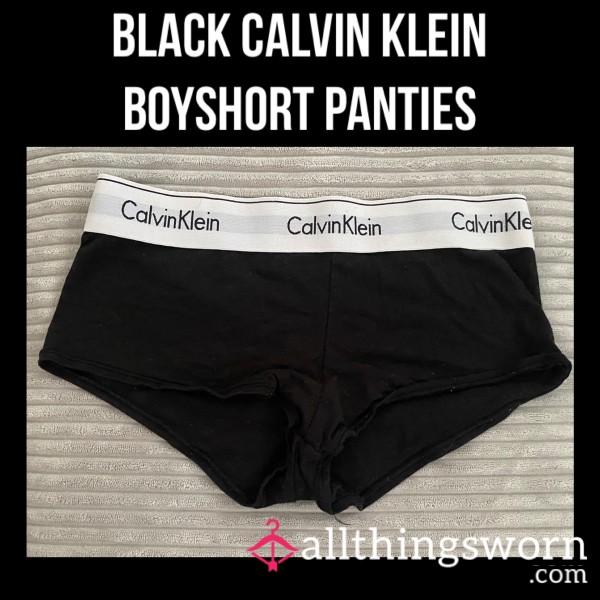Black Calvin Klein Boyshort Panties🖤