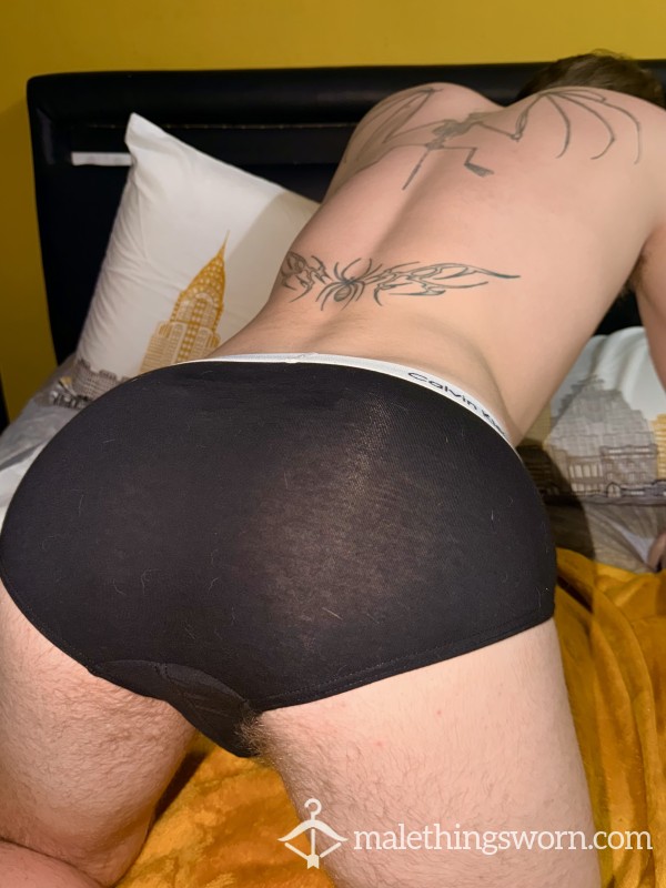 Black Calvin Klein Briefs - Sweaty And Musky