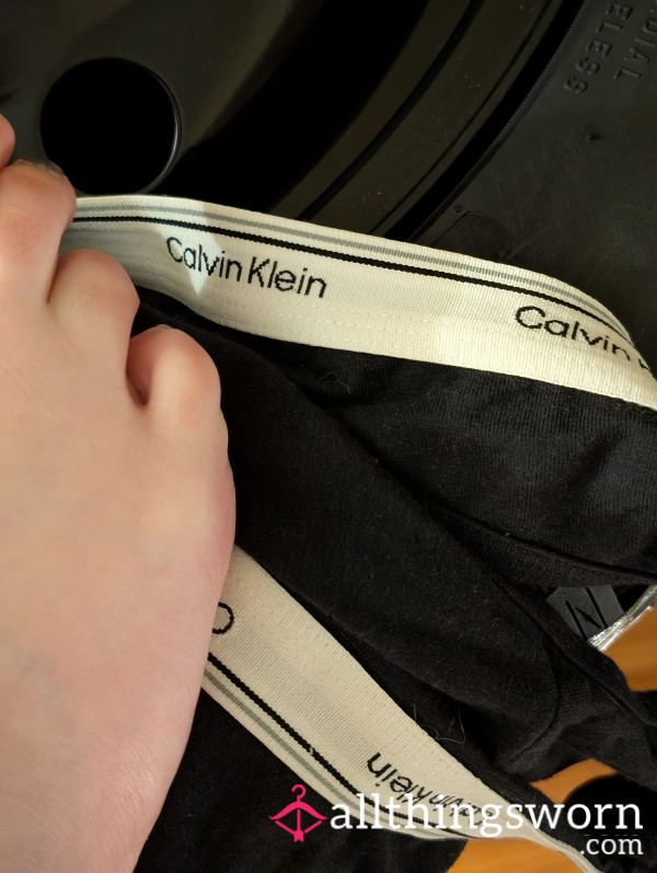 Black Calvin Klein Panties – Everyday Sporty Tease