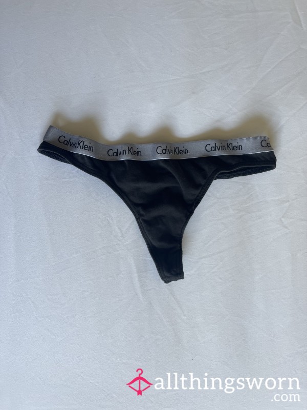 Black Calvin Klein Thong