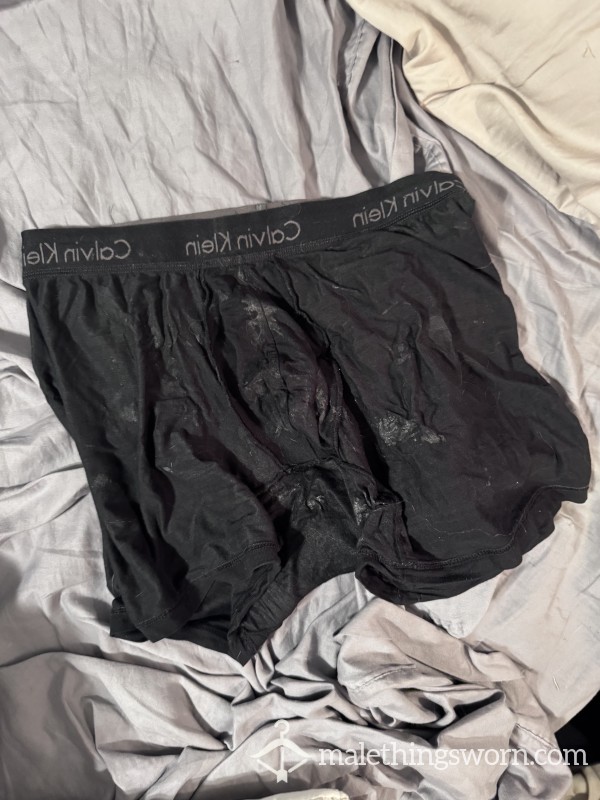 Black Calvin Klein Worn C*mRAG Boxer Briefs