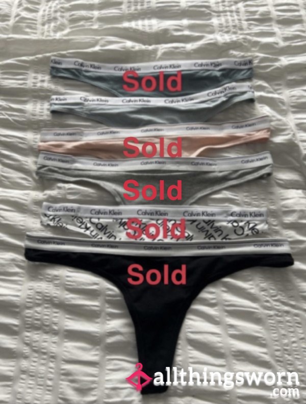 Calvin Klein Thongs (one Left)