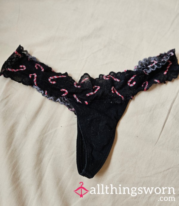Black Candy Cane VS Thong